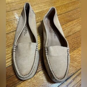 Arpeggios VTG Tan  Leather Flat Loafers Causal Women's Shoes Size 7.5 M